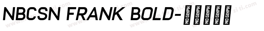 NBCSN Frank Bold字体转换